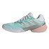 adidas Barricade 14 Womens Tennis Shoe - Semi Flash Aqua/Silver Metallic/Blush Pink