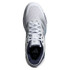 adidas Crazyquick Boost Mens Padel Shoe - White/Silver Metallic/Dark Blue