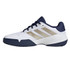 adidas Barricade Junior Tennis Shoe - White/Cyber Metallic/Dark Blue