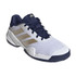 adidas Barricade Junior Tennis Shoe - White/Cyber Metallic/Dark Blue