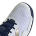 adidas Barricade Junior Tennis Shoe - White/Cyber Metallic/Dark Blue