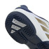 adidas Barricade Junior Tennis Shoe - White/Cyber Metallic/Dark Blue