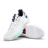 Wilson Rush Tour 5 Mens Tennis Shoe - White/Bay/Fiery Coral