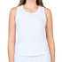 Sofibella White Lotus Racerback Tank Top - White