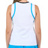 Sofibella Electric Blue Sleeveless Tank Top - White