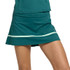 Lija Match Point Banded Arena Skirt - Everglade/Electric Mint
