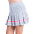 Lucky in Love Glow Set Girls Pinstripe Pop Skirt - White