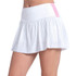 Lucky in Love Weave It To Me Racer Rib Skirt - White/Pink