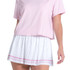 Lucky in Love Weave It To Me Woven Strokes Skirt - White