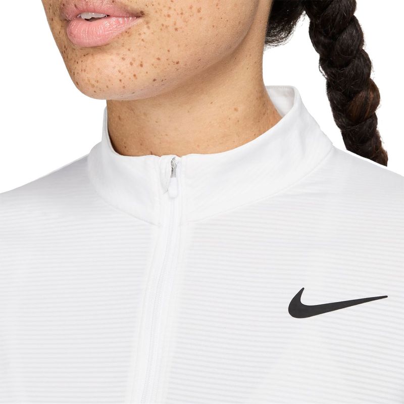 Nike Victory 1/2 Zip Long Sleeve Top - White/Black | Midwest