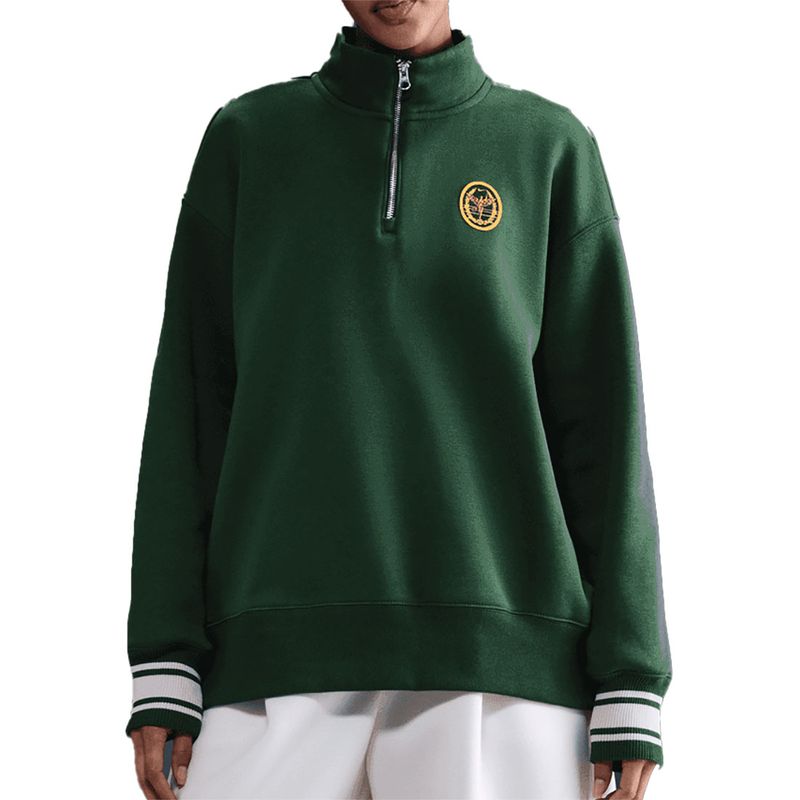 Nike Court Club Fleece Quarter Zip - Fir | Midwest Racquet Sports