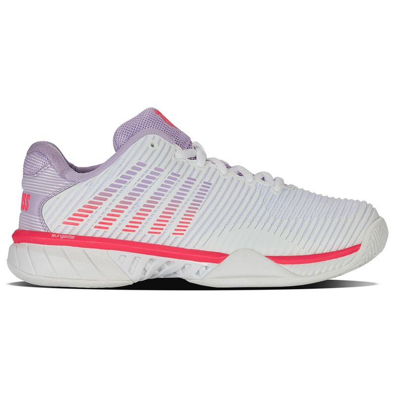 K Swiss Hypercourt Express 2 Womens Tennis Shoe - White/Orchid