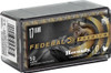 Federal Premium .17 HMR ammunition box with 50 cartridges, featuring 17-grain Hornady V-MAX polymer tip bullets, designed for precision and varmint hunting.