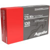Box of Aguila .270 Winchester 130-grain soft point ammo showing details.