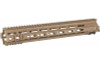 Geissele Automatics, MK4, Super Modular Rail, Handguard, 15", M-LOK, Barrel Nut Wrench Sold Separately (GEI-02-243), Gas Block Not Included, Desert Dirt Color