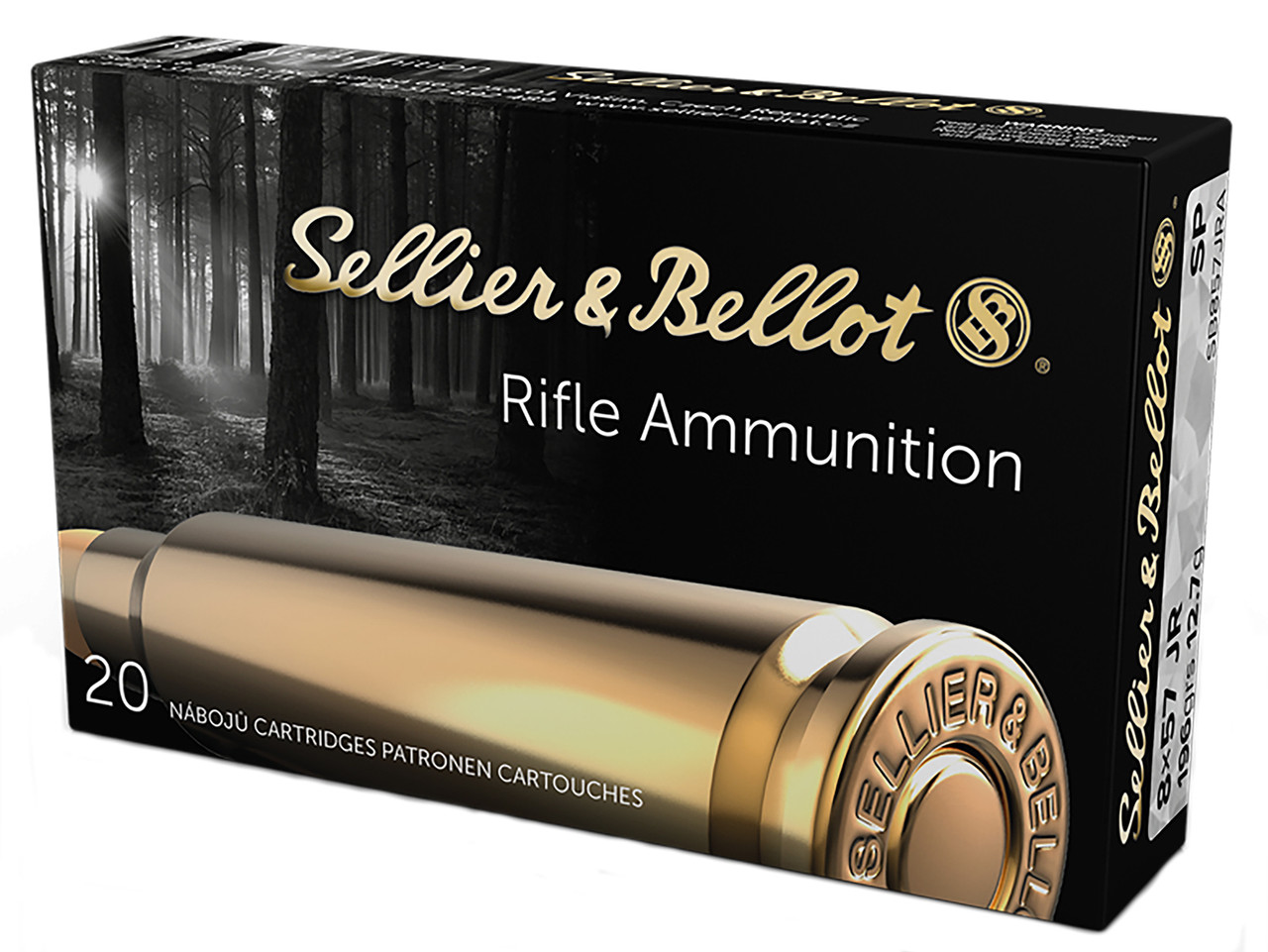 Sellier & Bellot 8x57mm JR 196gr SP Ammo