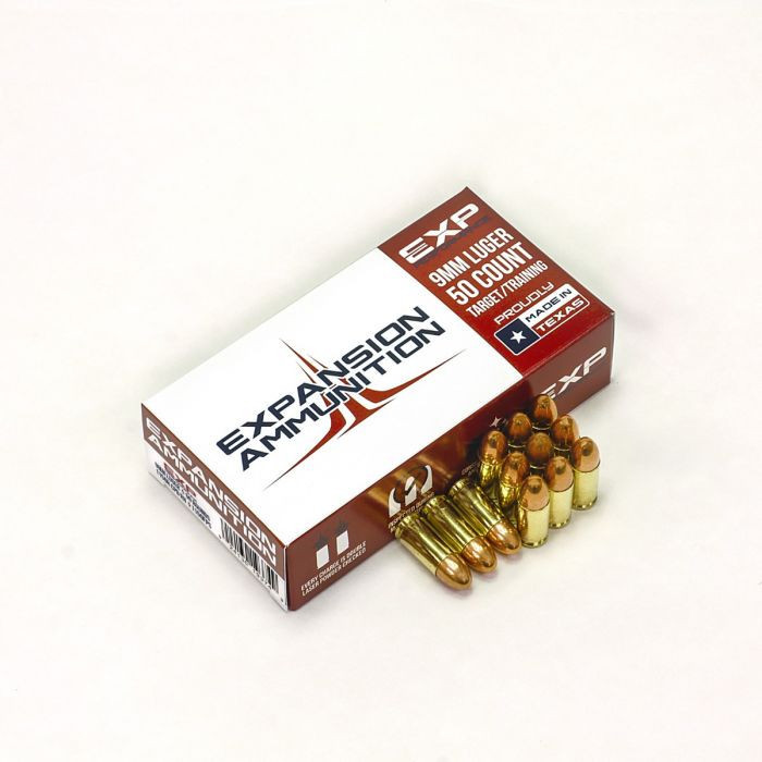 Expansion Ammunition 9x19mm 115gr FMJ Ammo Southern Defense