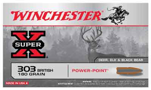 Winchester .303 British Super-X 180gr PSP Ammo