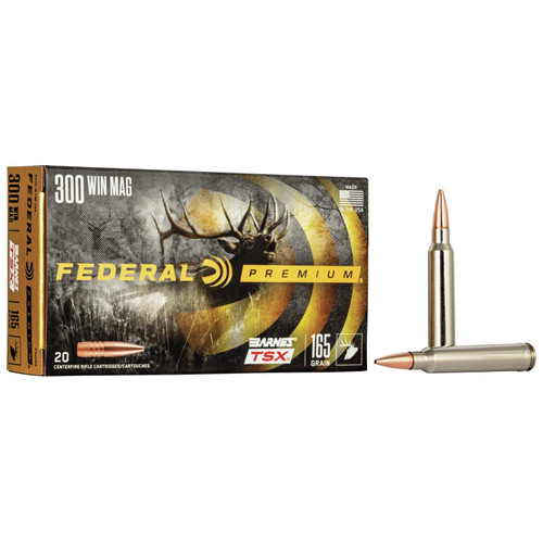 Federal .300 Win Mag 165gr Barnes TSX Ammo