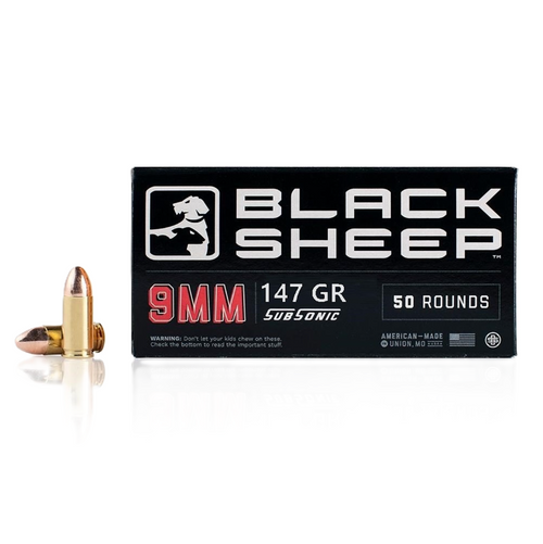 Black Sheep 9mm Luger 147gr FMJ Ammo
