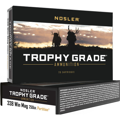 Nosler .338 Winchester Magnum Trophy Grade 250gr JSP Ammo