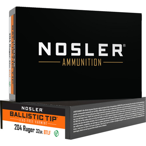 Nosler .204 Ruger Varmint Ballistic Tip 32gr PolyTip Ammo