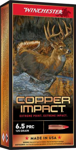 Winchester 6.5 PRC Copper Impact 125gr Solid Ammo