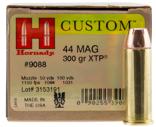 Hornady .44 Magnum Custom 300gr JHP Ammo