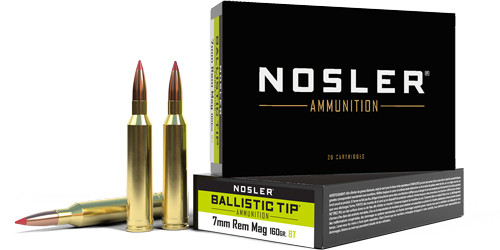 Nosler 7mm Remington Mag Ballistic Tip 160gr PolyTip Ammo