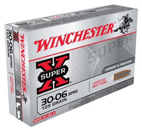 Winchester .30-06 Springfield Super-X 125gr JSP Ammo