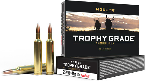 Nosler .257 Weatherby Mag Trophy Grade 110gr PolyTip Ammo