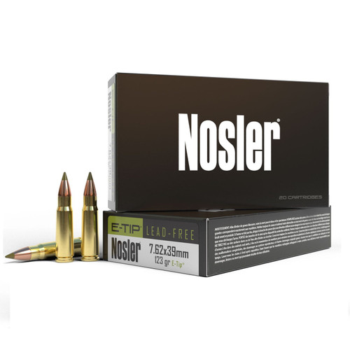 Nosler 7.62x39mm Expansion Tip 123gr PolyTip Ammo