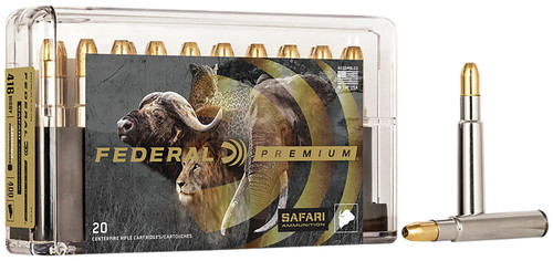 Federal .416 Rigby Premium Safari Cape-Shok 400gr FMJ Ammo