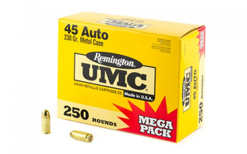 Remington .45 ACP UMC 230gr FMJ Ammo - 250 Rounds