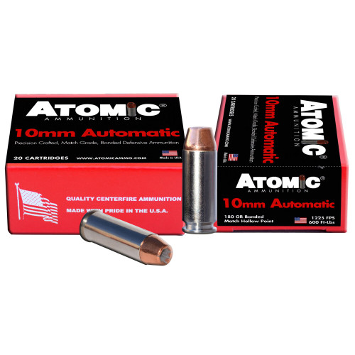 Atomic 10mm Auto Precision Craft 180gr BHP Ammo