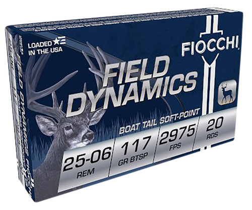 Fiocchi .25-06 Remington Field Dynamics 117gr JSP Ammo