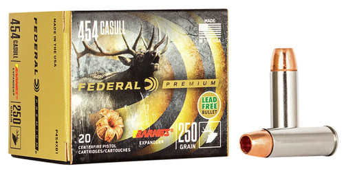 Federal .454 Casull Premium XPB 250gr CSHP Ammo