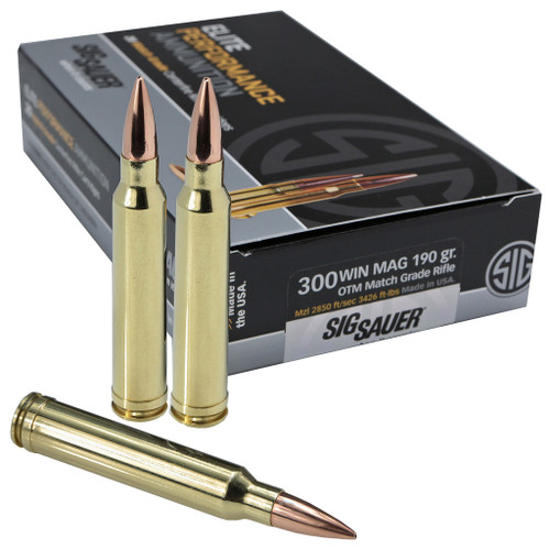Sig Sauer .300 Winchester Mag Elite Match Grade 190gr OTM Ammo