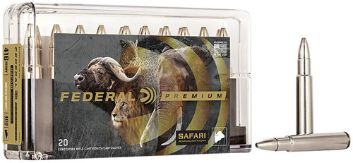 Federal .416 Rigby Premium Safari Cape-Shok 400gr JSP Ammo