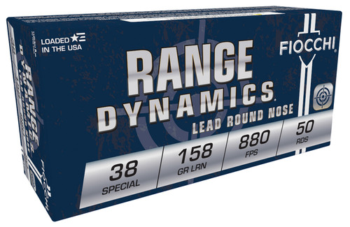 Fiocchi .38 Special Range Dynamics 158gr Solid Ammo