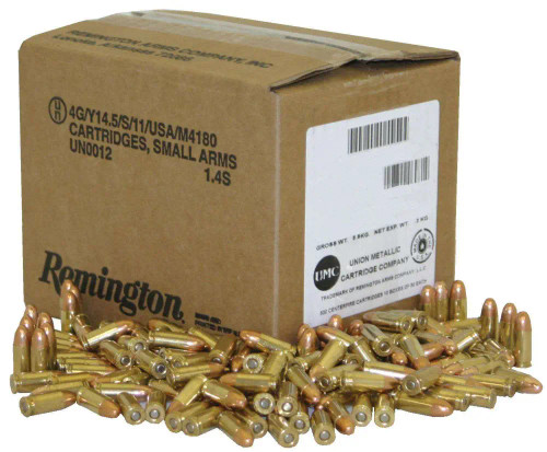 Remington 9mm Luger / Parabellum UMC Bulk 115gr FMJ Ammo