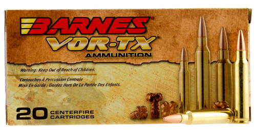Barnes 5.56x45mm NATO VOR-TX 62gr Solid Ammo