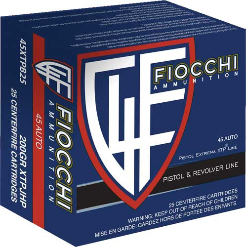 Fiocchi .45 ACP/Auto Hyperformance 200gr JHP Ammo