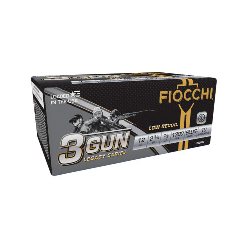 Fiocchi 3-Gun Match Legacy Series Low Recoil 12 Gauge 2.75 in 7/8 oz Slug