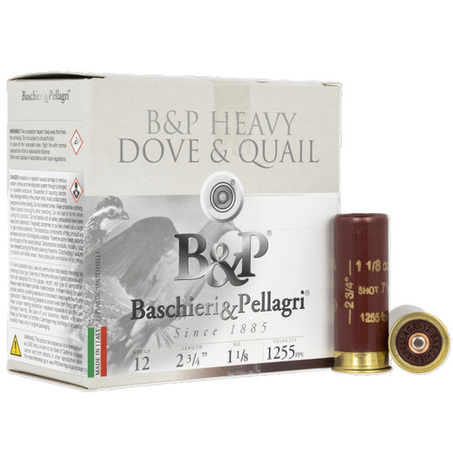 B&P Dove&Quail 12 Gauge 2 3/4'' 1 1/8 oz #7.5 Shot