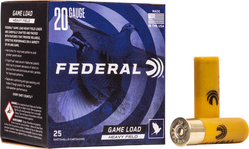 Federal Game-Shok Heavy Field Load 20 Gauge (20 ga.) 2.75 in. 1 oz. 8 Shot 25 rd.