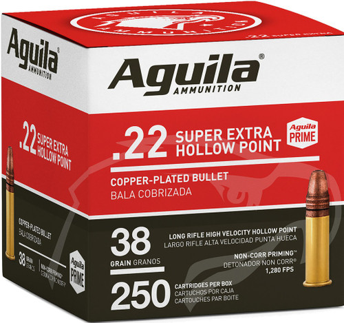 Aguila .22 LR 38gr Copper Plated HP Ammo