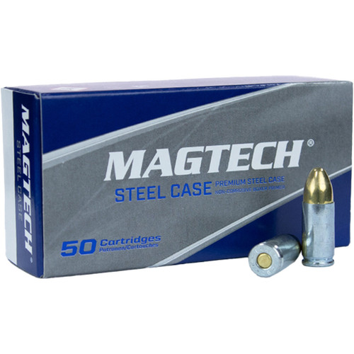 Magtech 9mm Luger 115gr FMJ Ammo - Steel Case