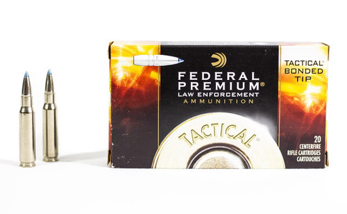 Federal .308 Win Tactical Bonded Tip 168 Grain Duty Ammunition