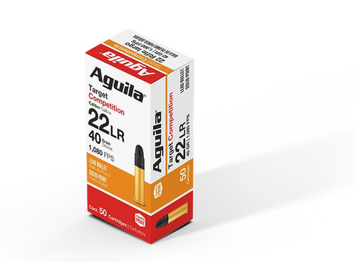 Aguila .22 LR Target And Competition 40gr Lead Solid Point Bullets